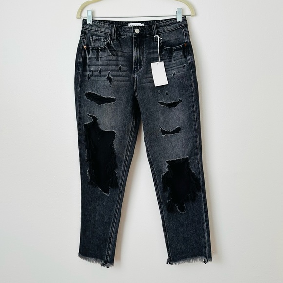 New Cello Jeans Slim Fit Boyfriend Distressed - Picture 7 of 14